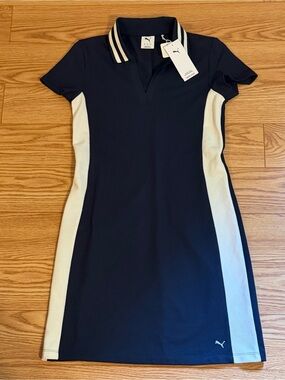 puma golf dress with shorts PUMA X MUMU Girl's Palm Golf Dress, Large, Rose Blossom